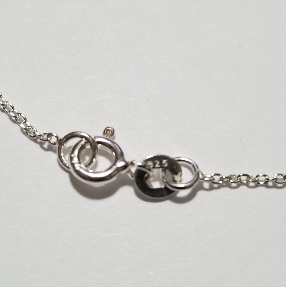 Sterling Silver "Follow Your Heart" Bar Necklace - Picture 3 of 4